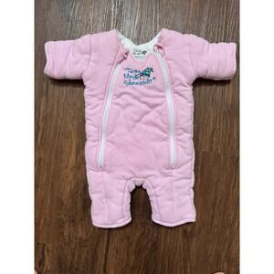 Merlin Magic Baby Sleep Suit Pink Large 6-9 Months